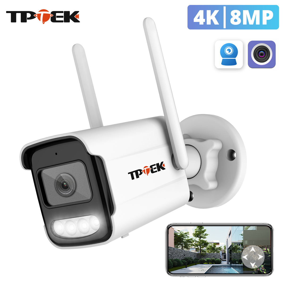 Btt Skr Mini - 8MP 4K IP 카메라 와이파이 감시