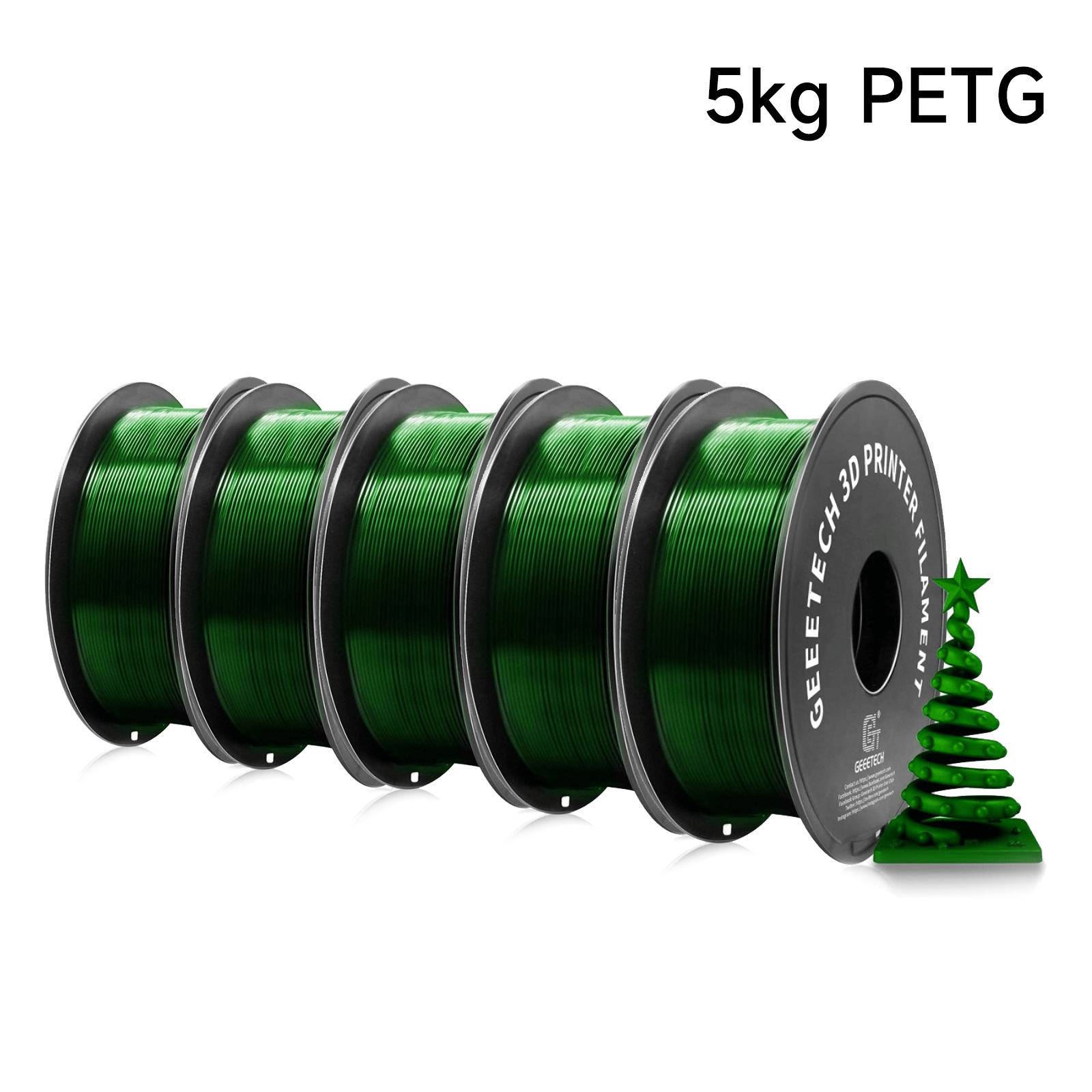 Filament 1.75 - 지이테크 5kg PETG 1.75mm 필라멘트 FDM
