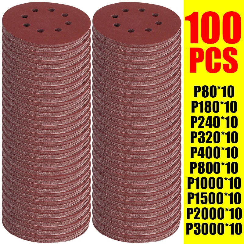 Extruder - 100PCS 샌딩 디스크 8홀 후크 및