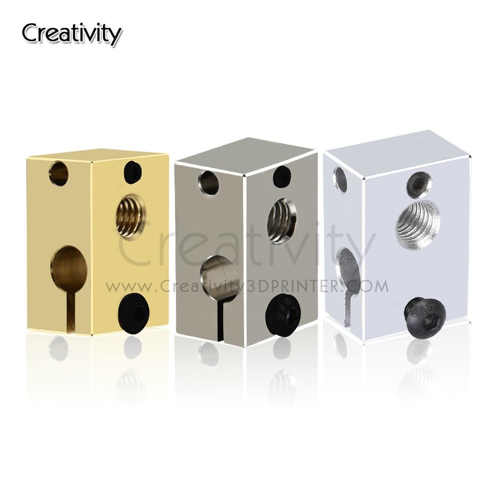 Direct Drive Extruder - V6 PT100 히터 블록 도금 구리