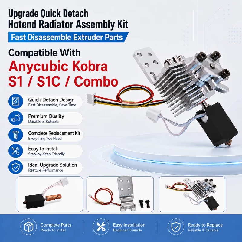 Hotend Assembly - 업그레이드된 퀵 분리형 핫엔드 라디에이터 조립