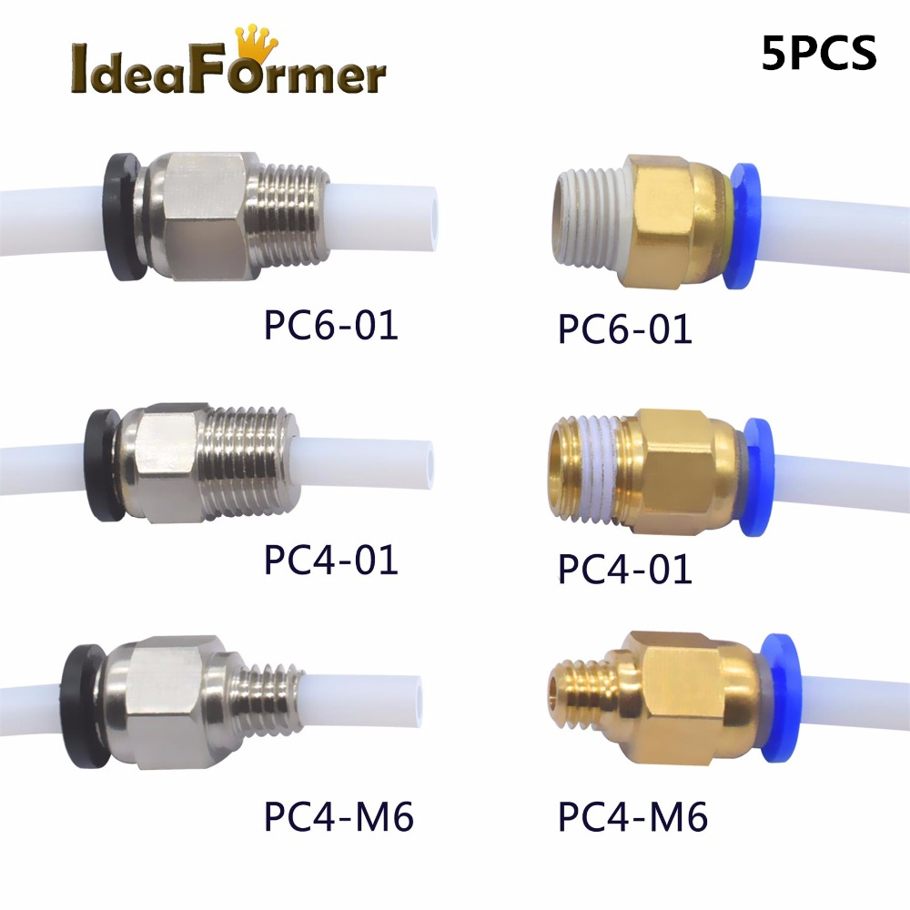 Filament 1.75 - 5pcs 퀵 피팅 PC4-01 PC6-01 PC4-M6