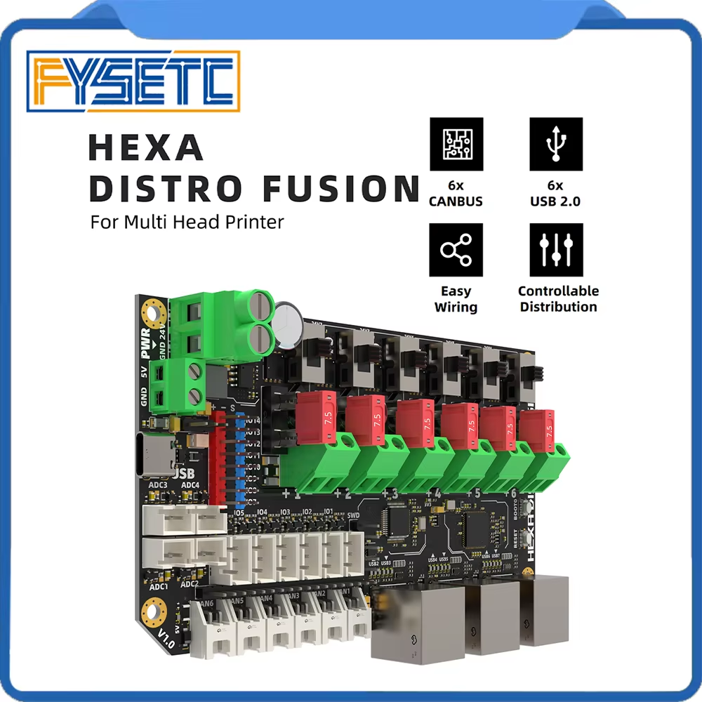 Direct Drive Extruder - FYSETC Hexa Distro Fusion 보드 (USB2517