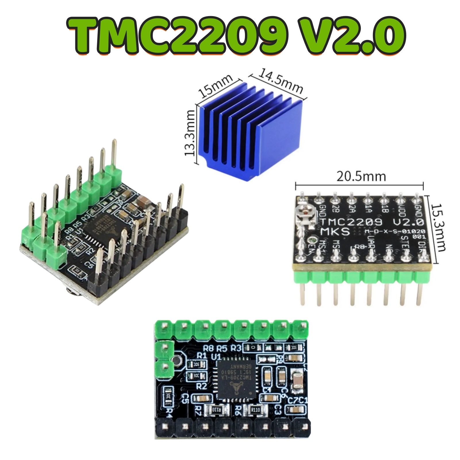 Mks Sgen - MKS TMC2209 V2.0 스테퍼 모터 드라이버
