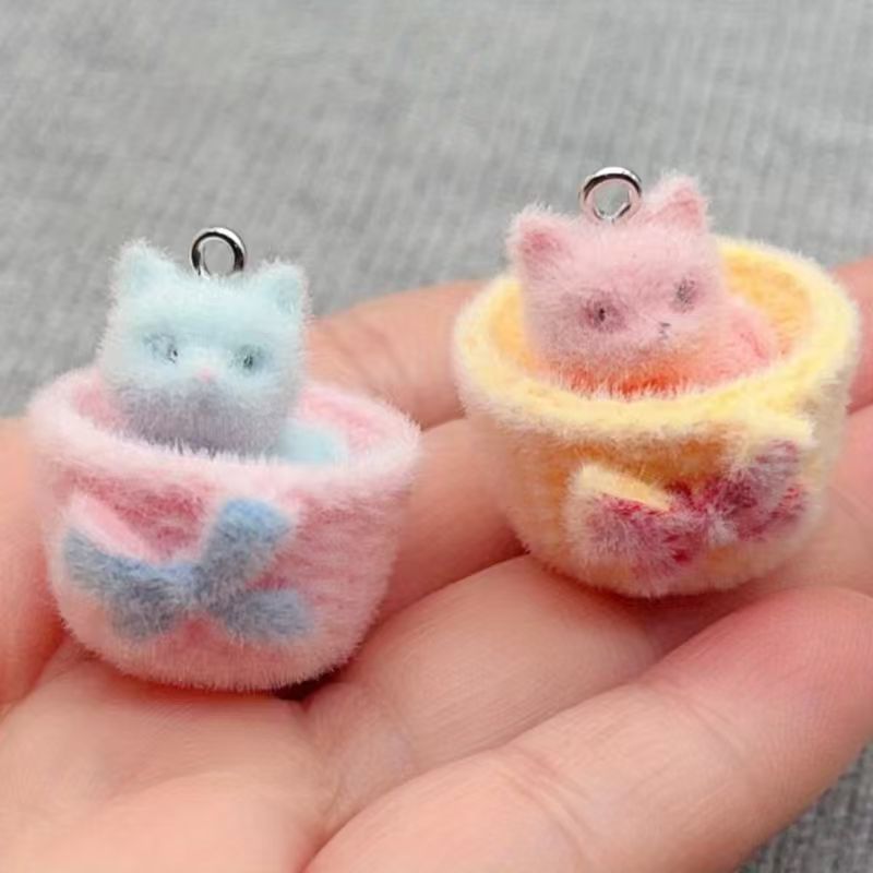 4개입 3D 플러시 레진 고양이 펜던트, DIY 쥬얼리 - Resin 리뷰 및 가격