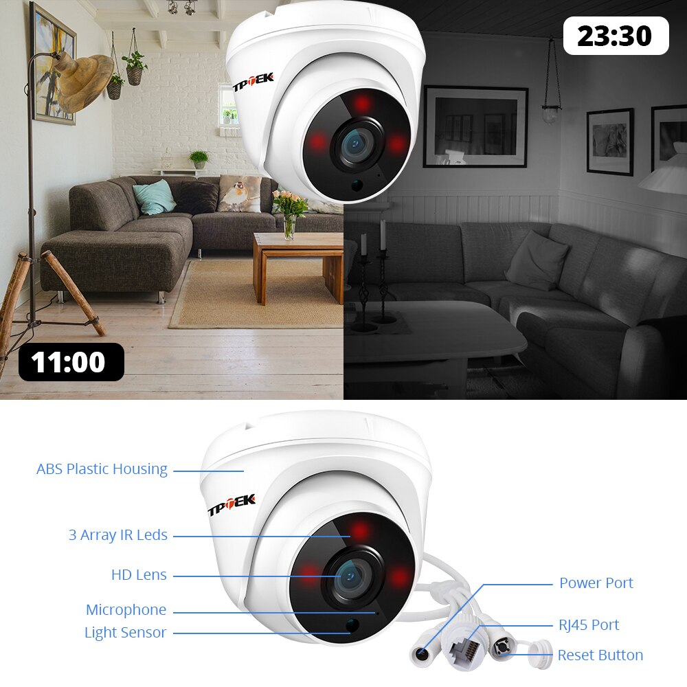 IP Wifi 카메라 2.8mm 비디오 감시 실내 홈  - Btt Skr Mini 리뷰 및 가격