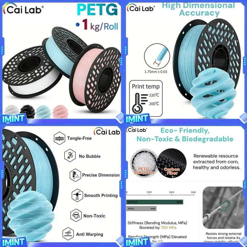 CaiLab PETG 필라멘트 1KG, 1.75mm F - Fdm Printer 리뷰 및 가격