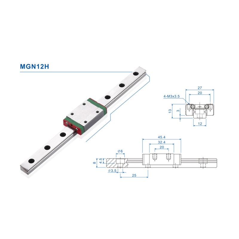 12mm 리니어 가이드 MGN12 레일 100 150  - Linear Rail Mgn12H Set 리뷰 및 가격