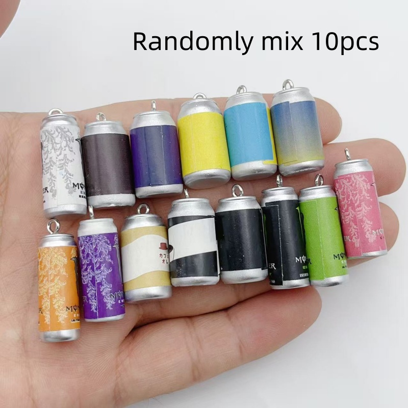10개 미니 시뮬레이션 음료 캔 레진 참 장식품 다채로 - Resin 리뷰 및 가격