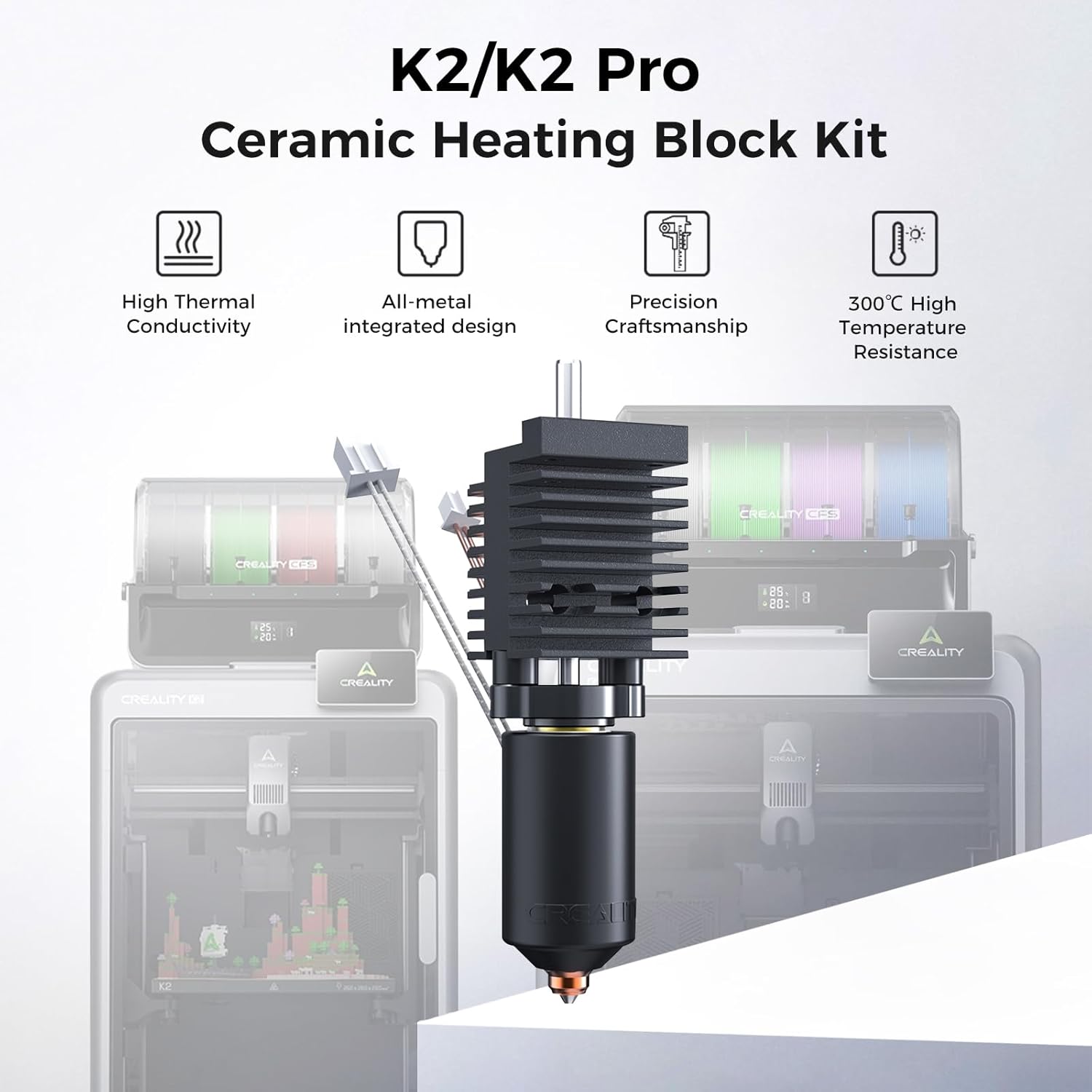 Creality 공식 K2/K2 Pro 세라믹 히팅 블 - Hotend Assembly 리뷰 및 가격
