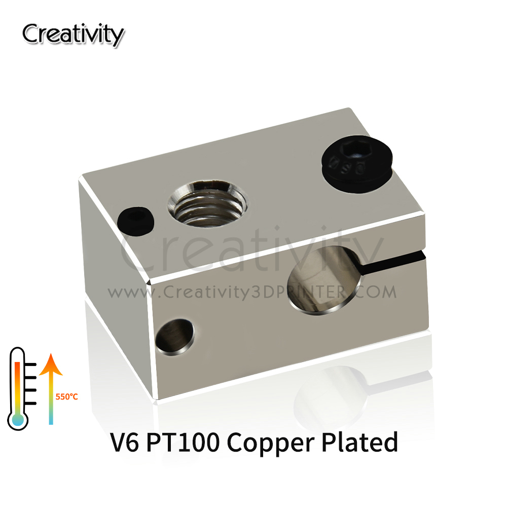 V6 PT100 히터 블록 도금 구리 황동 3D 프린터 - Direct Drive Extruder 리뷰 및 가격