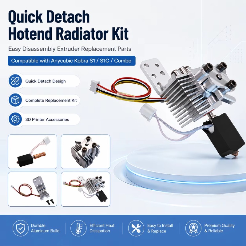 업그레이드된 퀵 분리형 핫엔드 라디에이터 조립 키트,  - Hotend Assembly 리뷰 및 가격