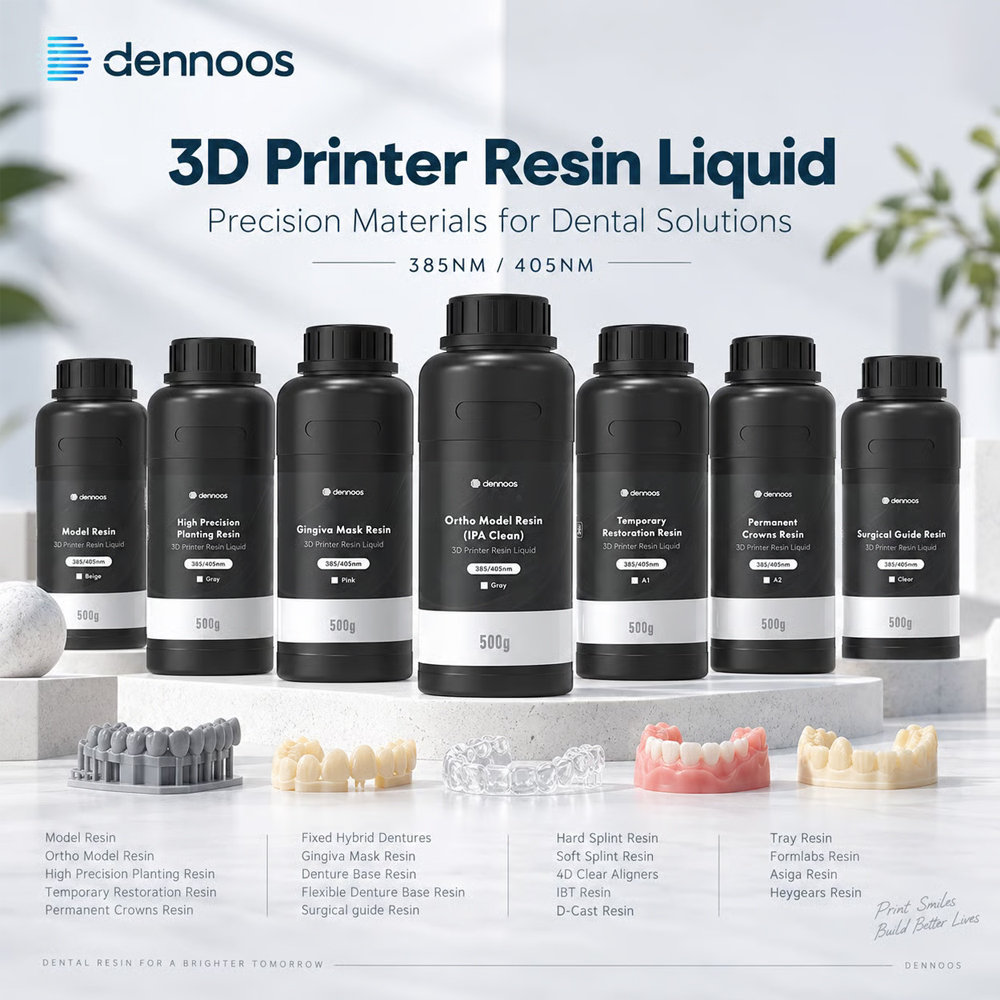 3D 프린터용 레진, 치과용 모델, 교정용 영구 치아  - Resin Printer 리뷰 및 가격