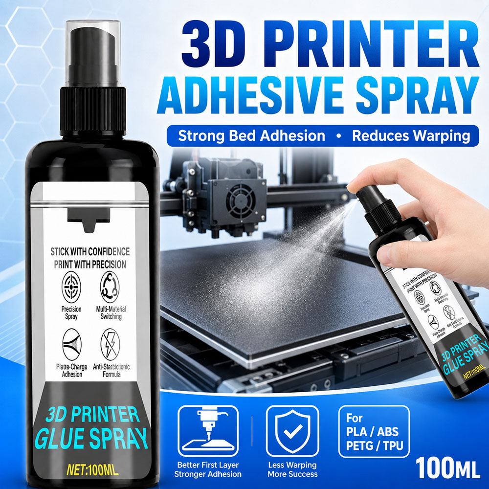 100/200ml 강력한 3D 프린터 접착제 스프레이  - Abs Filament 리뷰 및 가격
