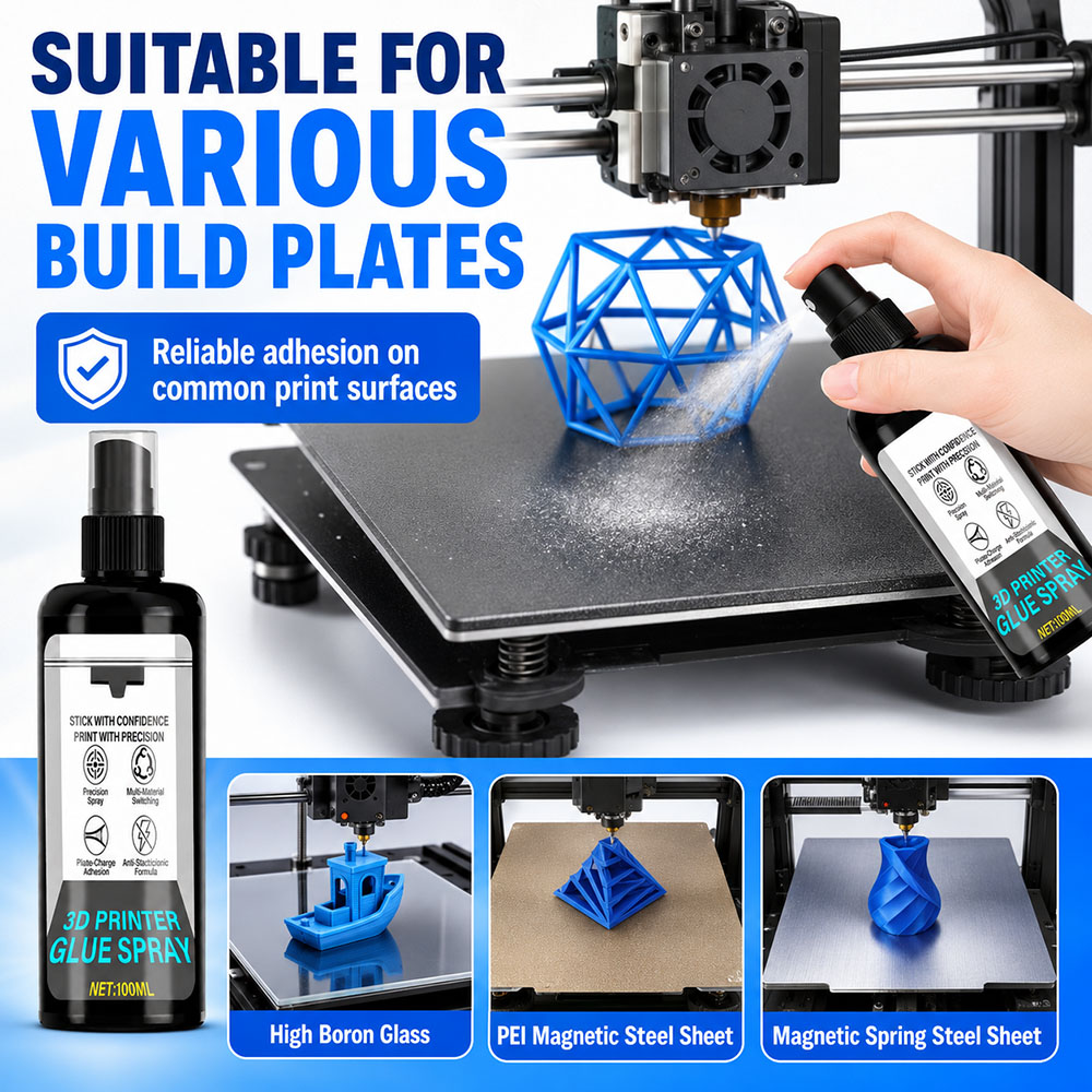 100/200ml 강력한 3D 프린터 접착제 스프레이  - Abs Filament 리뷰 및 가격