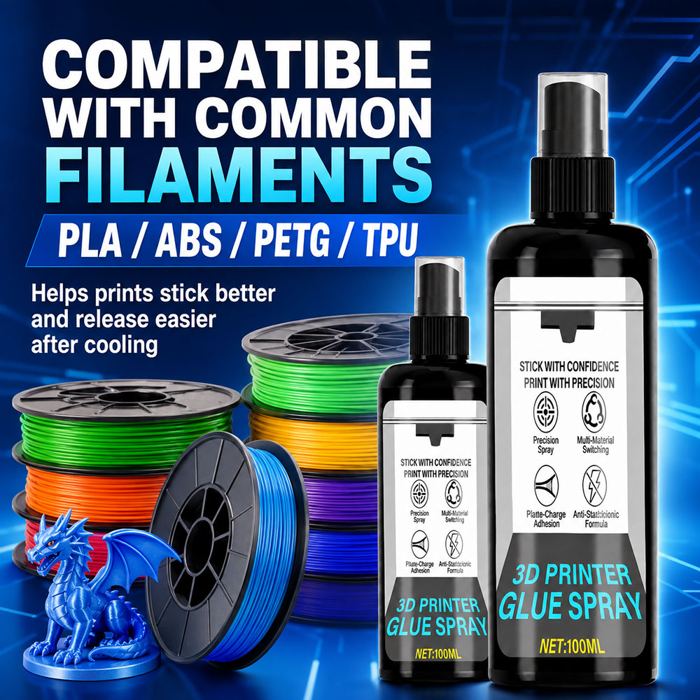 100/200ml 강력한 3D 프린터 접착제 스프레이  - Abs Filament 리뷰 및 가격