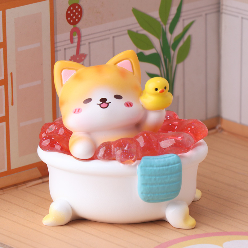 배스 타임 먀우 크루 블라인드 박스 귀여운 목욕하는 고 - Resin Vat 리뷰 및 가격