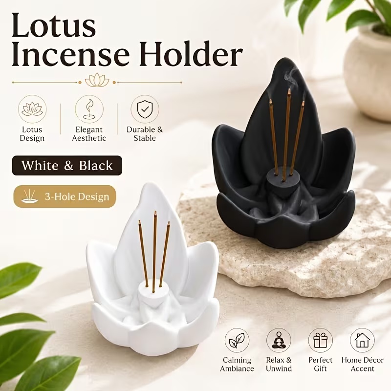 중국풍 젠 스타일 연꽃 향로 3구 플라스틱 연꽃 향로  - 3D Printer Stand 리뷰 및 가격