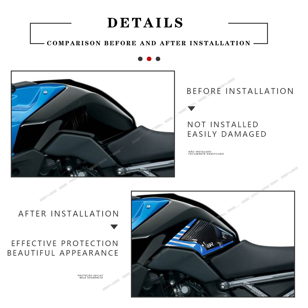 GSX8R GSX 8R 오토바이 측면 연료 탱크 패드  - Resin Vat 리뷰 및 가격