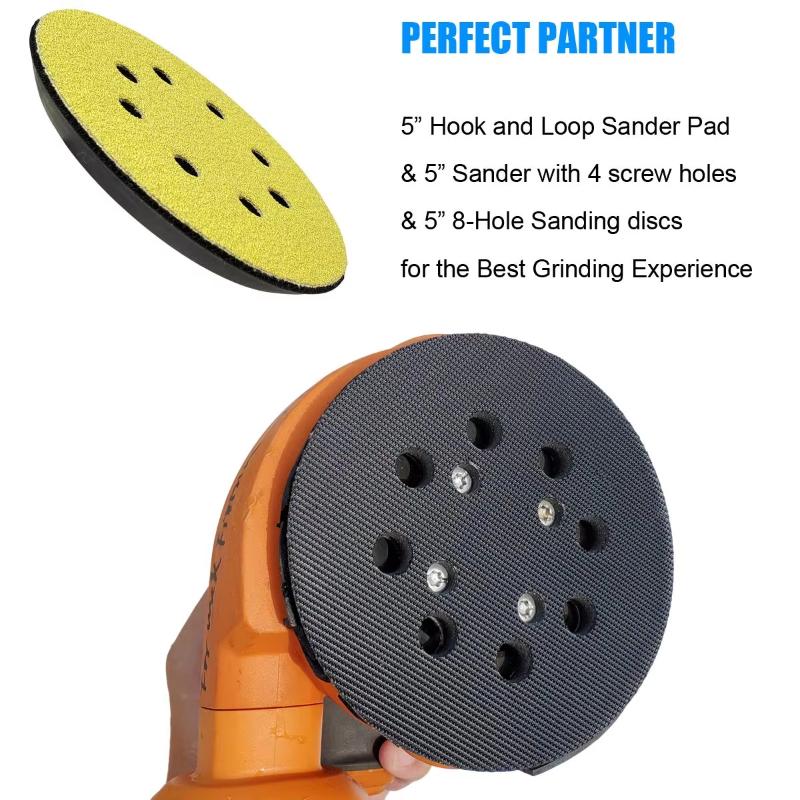 1Pcs 교체용 샌딩 패드 5인치 8홀 후크 및 루프  - Extruder 리뷰 및 가격