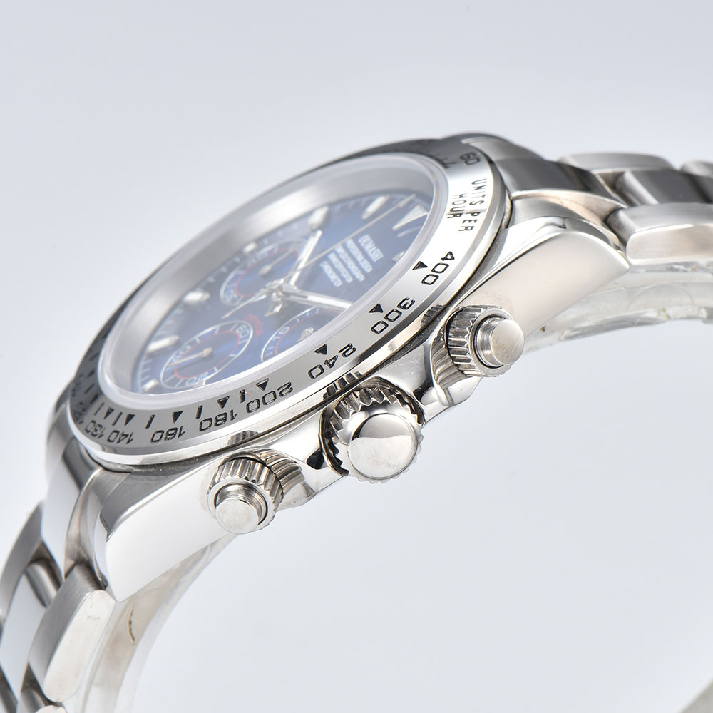 39mm 실버 시계 VK63 무브먼트 사파이어 글래스  - Glass Bed 리뷰 및 가격