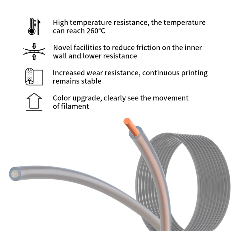별 모양 저저항 고온 PTFE 튜브 4mm 외경 필라멘 - Bowden Tube 리뷰 및 가격