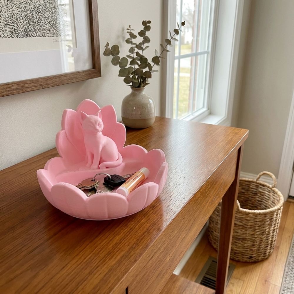 귀여운 연꽃 고양이 보석 보관 트레이 3D 프린팅 연꽃 - 3D Printer Stand 리뷰 및 가격