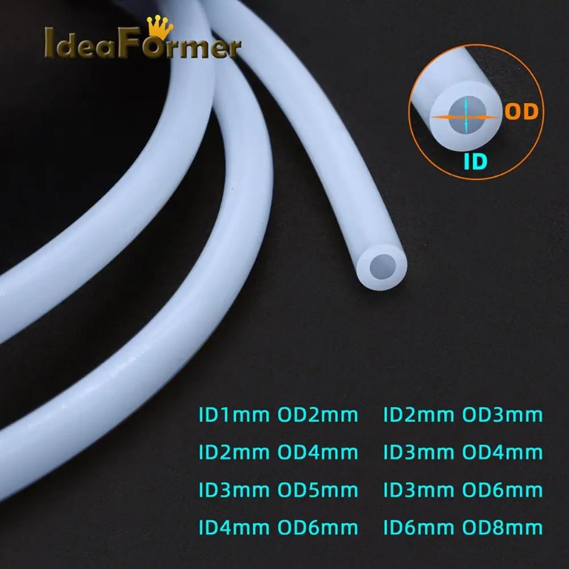 Ptfe 튜브 테플론토 파이프 화이트, 1m, 1mm, - Bowden Tube 리뷰 및 가격