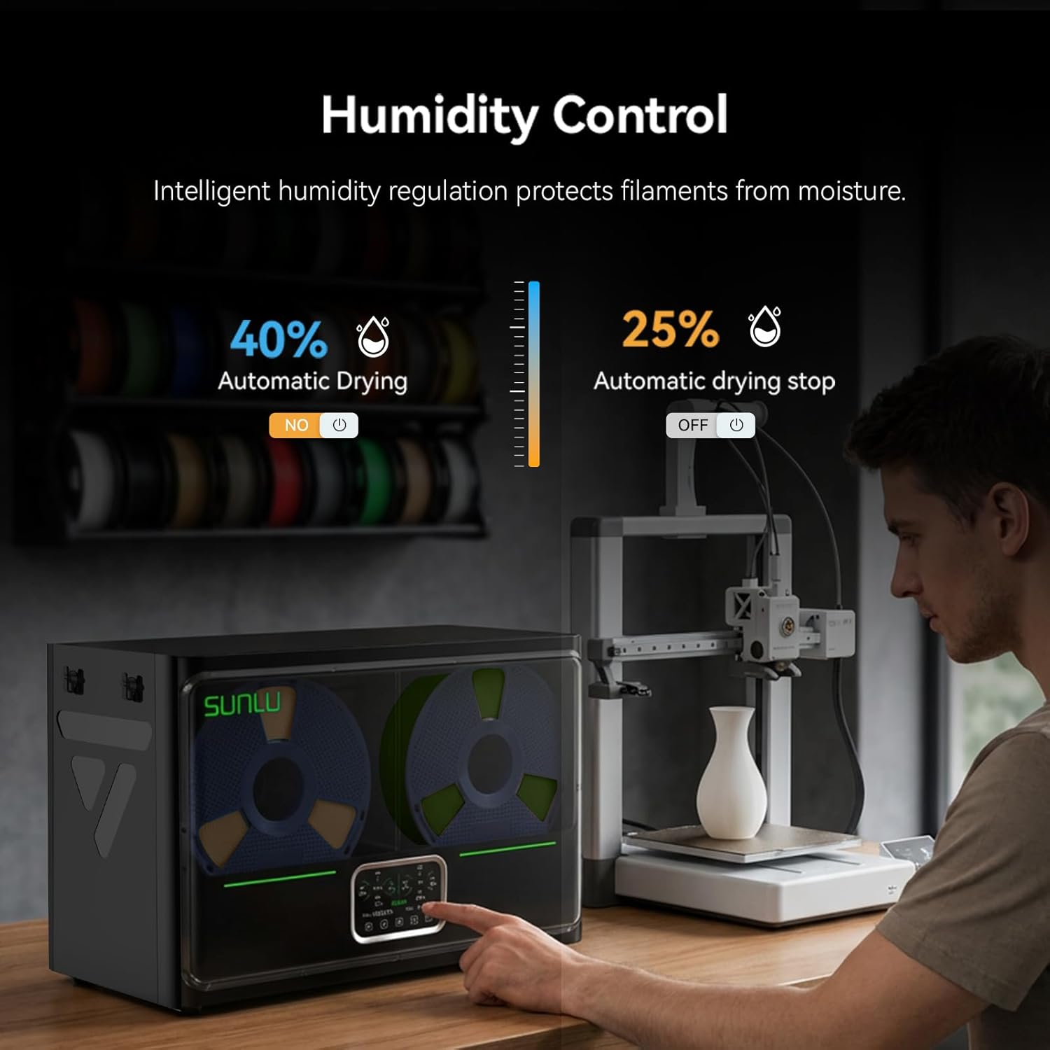 SUNLU S4 Pro 3D 필라멘트 건조기, 4롤(1 - Filament 1.75 리뷰 및 가격