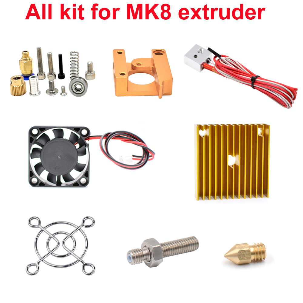 MK8 압출기 키트 J-헤드 핫엔드 노즐 0.4mm 공 - Filament 1.75 리뷰 및 가격