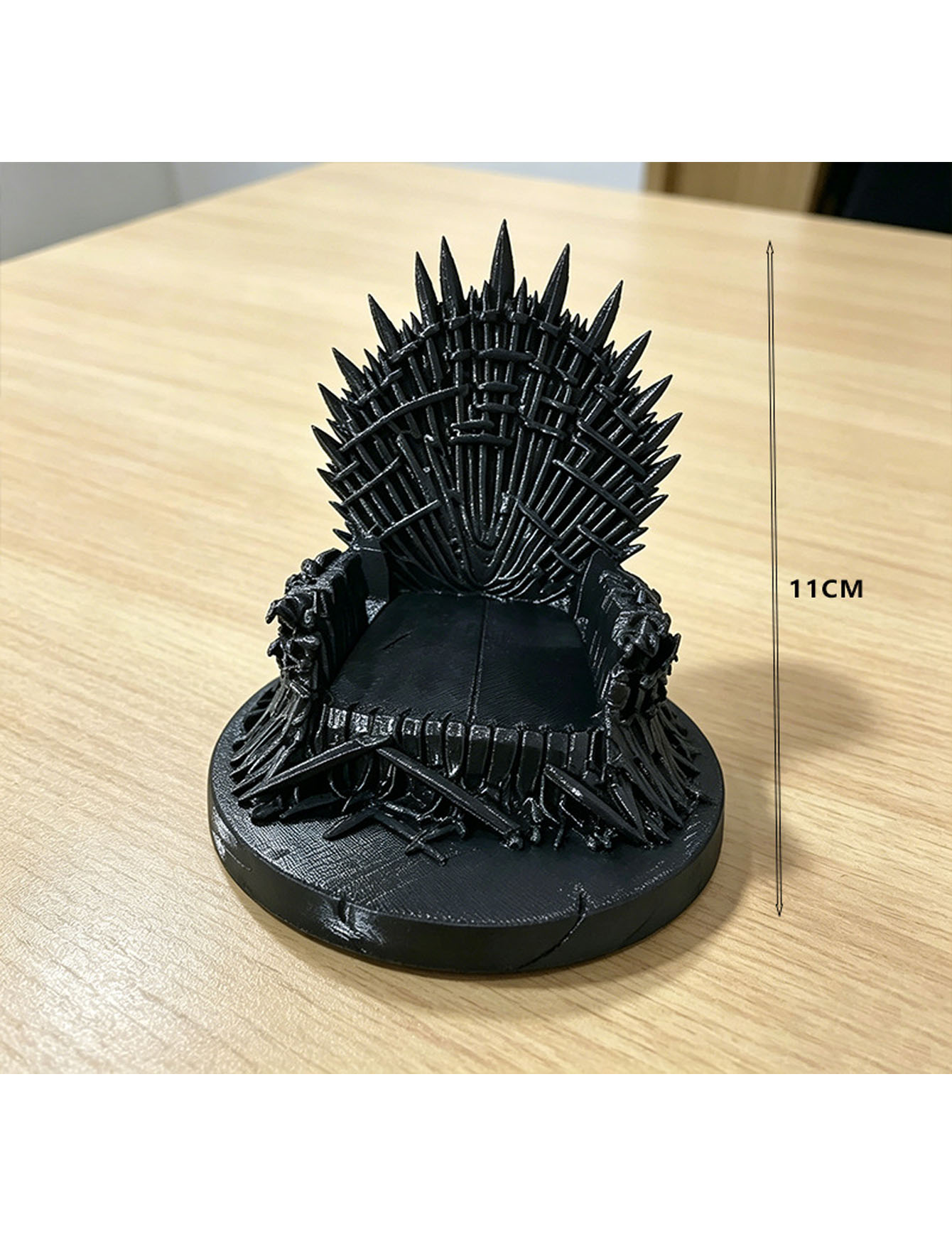 3D 프린팅된 검은색 휴대폰 거치대, 왕좌 조각상, 원 - 3D Printer Stand 리뷰 및 가격